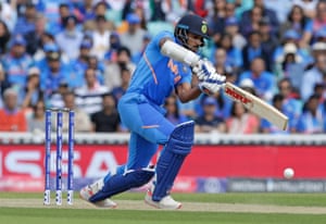 Dhawan sends one to the boundary.
