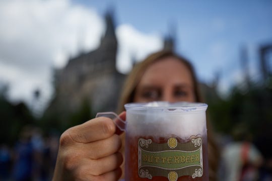 Butterbeer at Universal Orlando's Wizarding World of Harry Potter.