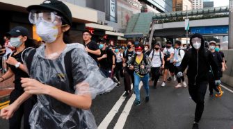 Tear gas fired on protesters in Hong Kong