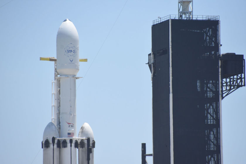 STP-2 with LightSail 2 on the pad, payload closeup