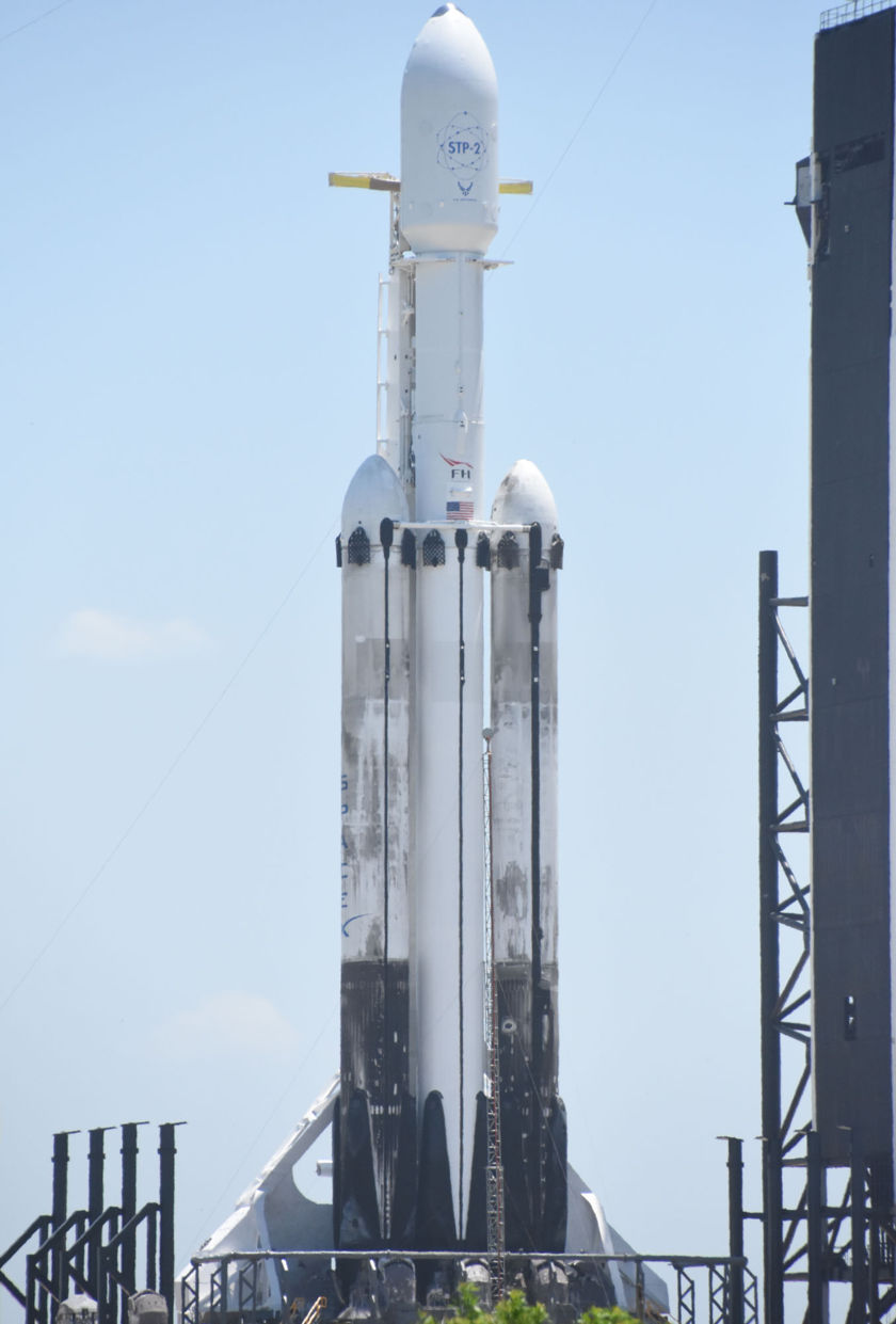 STP-2 with LightSail 2 on the pad, front view