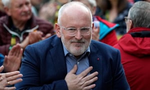 Frans Timmermans at an SPD meeting in Germany last month