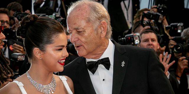 Actors Selena Gomez and Bill Murray attend the opening ceremony and screening of "The Dead Don't Die" during the 72nd annual Cannes Film Festival on May 14, 2019 in Cannes, France. (Getty)