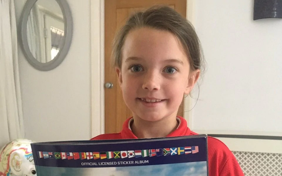schoolgirl challenges Tesco and Sainsbury's after finding only men's stickers on sale