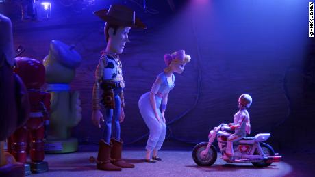 Woody, Bo Peep and Duke Caboom in &#39;Toy Story 4.&#39;