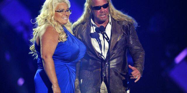FILE: Duane "Dog" Chapman, right, and Beth Chapman present the award for CMT performance of the year at the CMT Music Awards at Bridgestone Arena in Nashville, Tenn. 