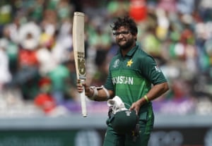 Pakistan’s Imam-ul-Haq acknowledges the crowd as he walks off the pitch after being given out hit wicket.