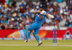 Dhoni in action.