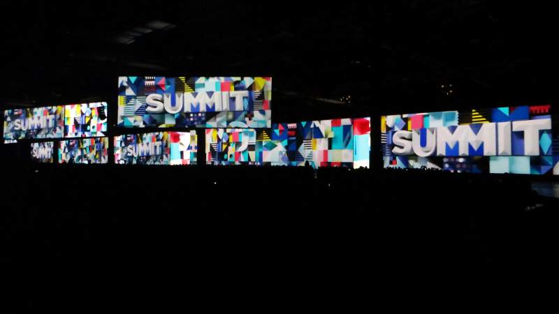 panoramic on-stage visuals powered by christie spyder x80 at adobe summit 2018