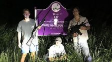 Gun-toting frat brothers pose in front of Emmett Till memorial, may face federal charges
