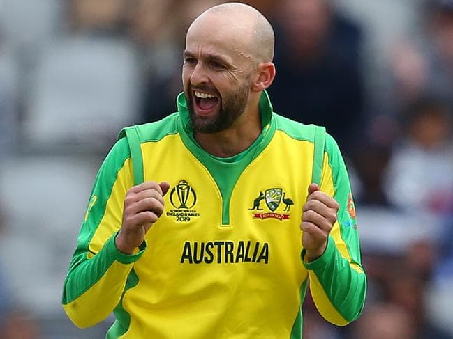 Nathan Lyon has struck twice for Australia.