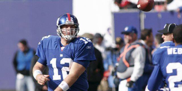 Jared Lorenzen, seen here with the Giants in 2006, died Wednesday, his family said. (Photo by James R. Morton/NFLPhotoLibrary, File)