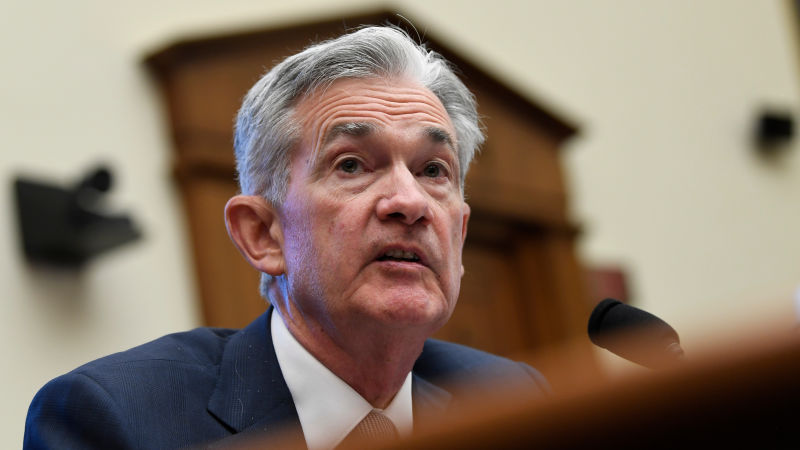 Federal Reserve Chairman Jerome Powell at a House Financial Services committee meeting on July 10, 2019.