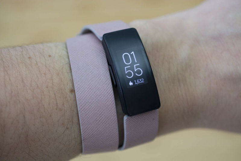 Fitbit's Inspire HR fitness tracker on a wrist.