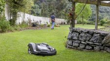 The Husqvarna Automower 450X is one of the robotic lawn mowers sold by Dotzler Power Equipment in Aitkin. Photo / Husqvarna