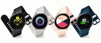 Four colors of the current Watch Active.