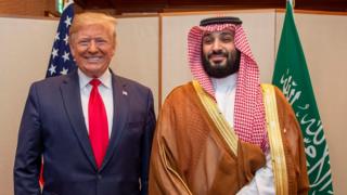 Trump and Saudi Arabia Crown Prince Mohammed bin Salman