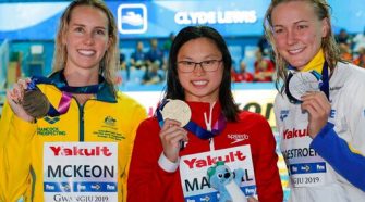 Canada’s Maggie MacNeil storms onto world swim stage