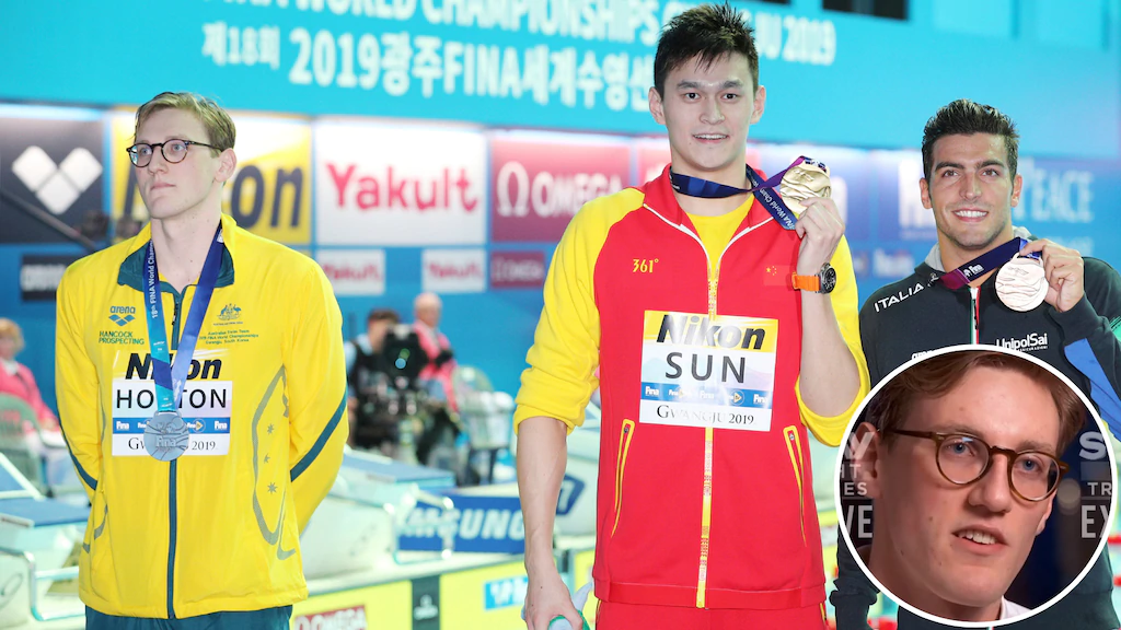 Olympic swimmer Mack Horton breaks silence Sun Yang protest at World Titles