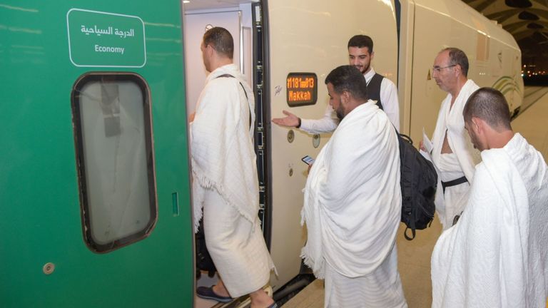 The new high-speed railway line linking Mecca and Medina will help pilgrims reach their destination