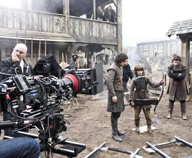 Game of Thrones: filming the first episode of the first series