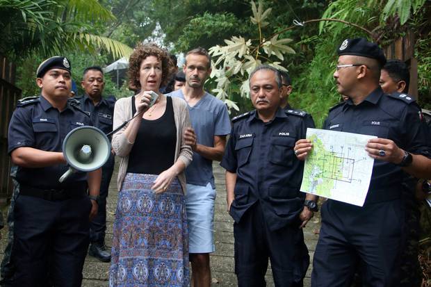 Meabh Quoirin addresses the media and thanks search teams for their efforts in trying to find her daughter Nora. Photo: The Royal Malaysia Police via AP