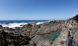 Rockpools on the coast of Fuerteventura in the Canary Islands.