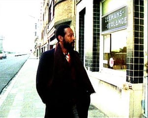 A still from the Richard Oliver film Marvin Gaye: Transit Ostend