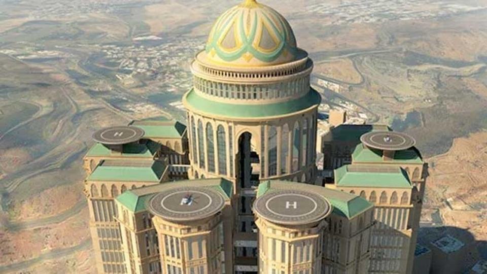 Abraj Kudai in Mecca will eventually become the world's largest hotel once construction is complete.