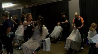 Cosmetology students from Academy of Careers and Technology offer free haircuts
