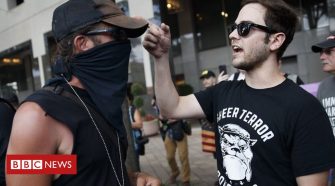 Far-right group Pround Boys rallies in Portland, Oregon