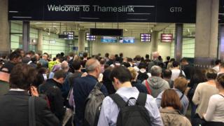 Thameslink delays.