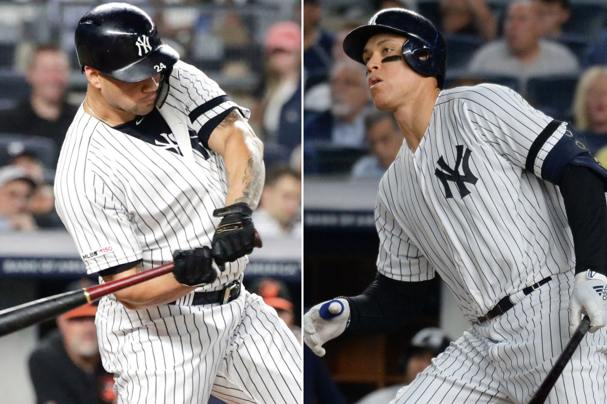 Yankees' Aaron Judge, Gary Sanchez show signs of snapping slumps