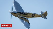 Restored Silver Spitfire takes off on round-the-world trip