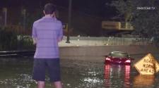 Streets flooded by water main break in North Park