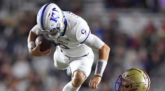 KU's offense comes alive to soar past Boston College for 48-24 win