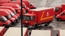 A Royal Mail delivery yard