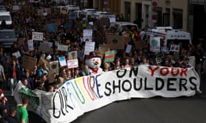Students take part in the global climate strike of the Fridays for Future movement in Berlin, Germany.