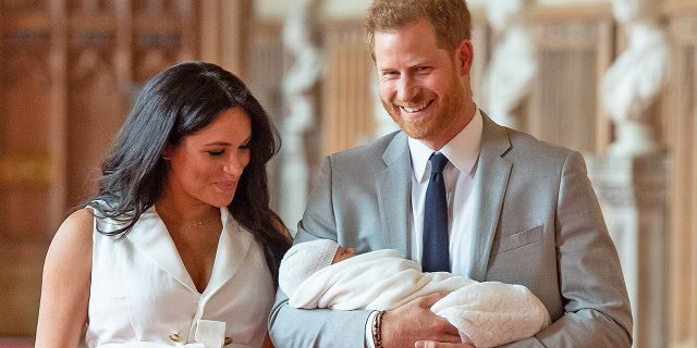 Meghan Markle and Prince Harry dote on Baby Sussex. The royal baby made his grand debut on May 8.