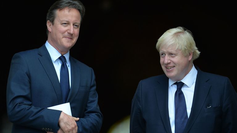 David Cameron and Boris Johnson pictured together in 2015