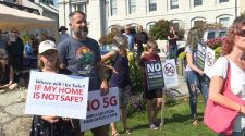 Kingstonians for Safe Technology protest against 5G networks - Kingston