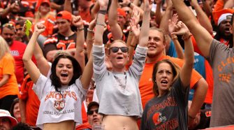 Faces in the crowd at the Browns season opener against Tennessee Titans in Cleveland (photos)