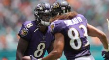 New Ravens Offense Sets Franchise Records in Its Debut