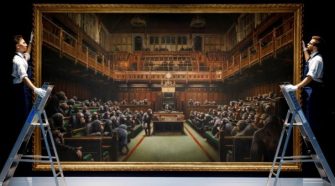 Banksy painting Devolved Parliament sells for millions, breaking artist's price record amid Brexit debate