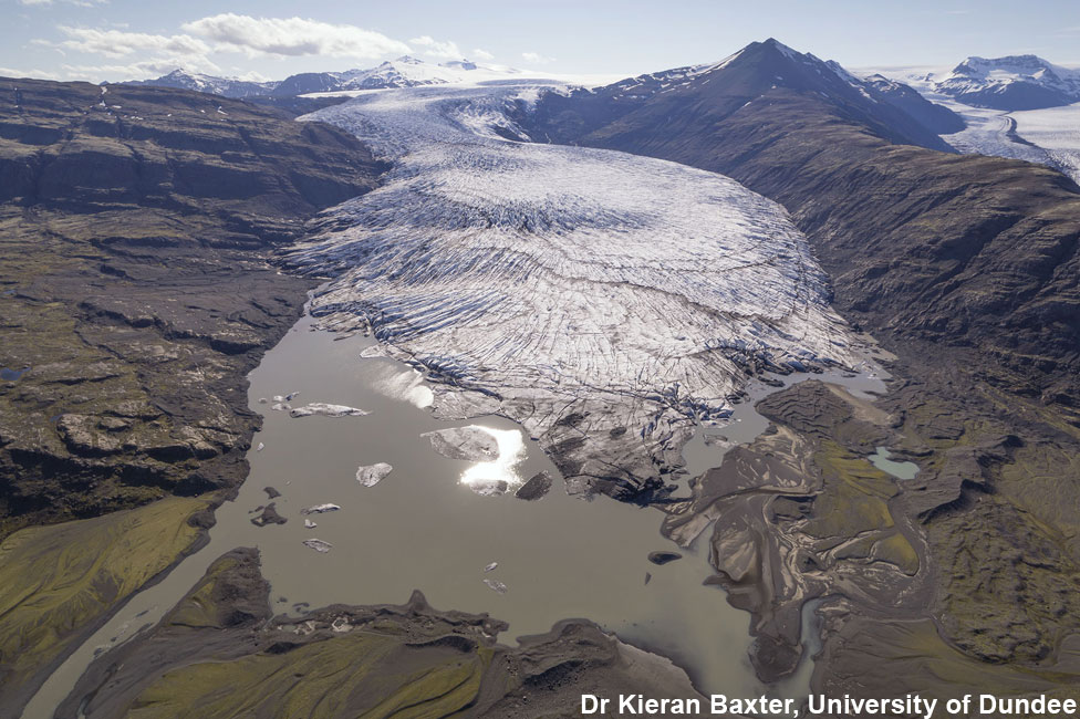 Iceland's Skálafellsjökull glacier in 2019