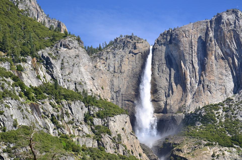 Yosemite Falls are highly photographed. 