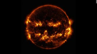 NASA posts photo of the sun looking like a giant flaming jack-o'-lantern
