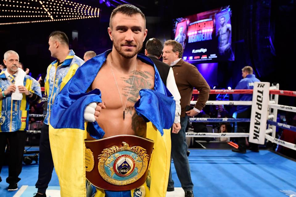 After an historic 396-1 amateur career, double Olympic gold medallist Vasyl Lomachenko turned pro and jumped straight into world class match-ups. The Ukrainian has since become a three-weight champion, utilising his ethereal boxing ability to conquer the likes of Gary Russell Jr, Nicholas Walters, Guillermo Rigondeaux and Jorge Linares.