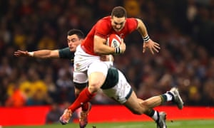 North attacks during Wales’ victory against the Springboks last year.