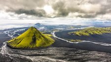 Michael captured this dramatic image of the moss-green Mælifell volcano in Hálendið in the highlands of Iceland